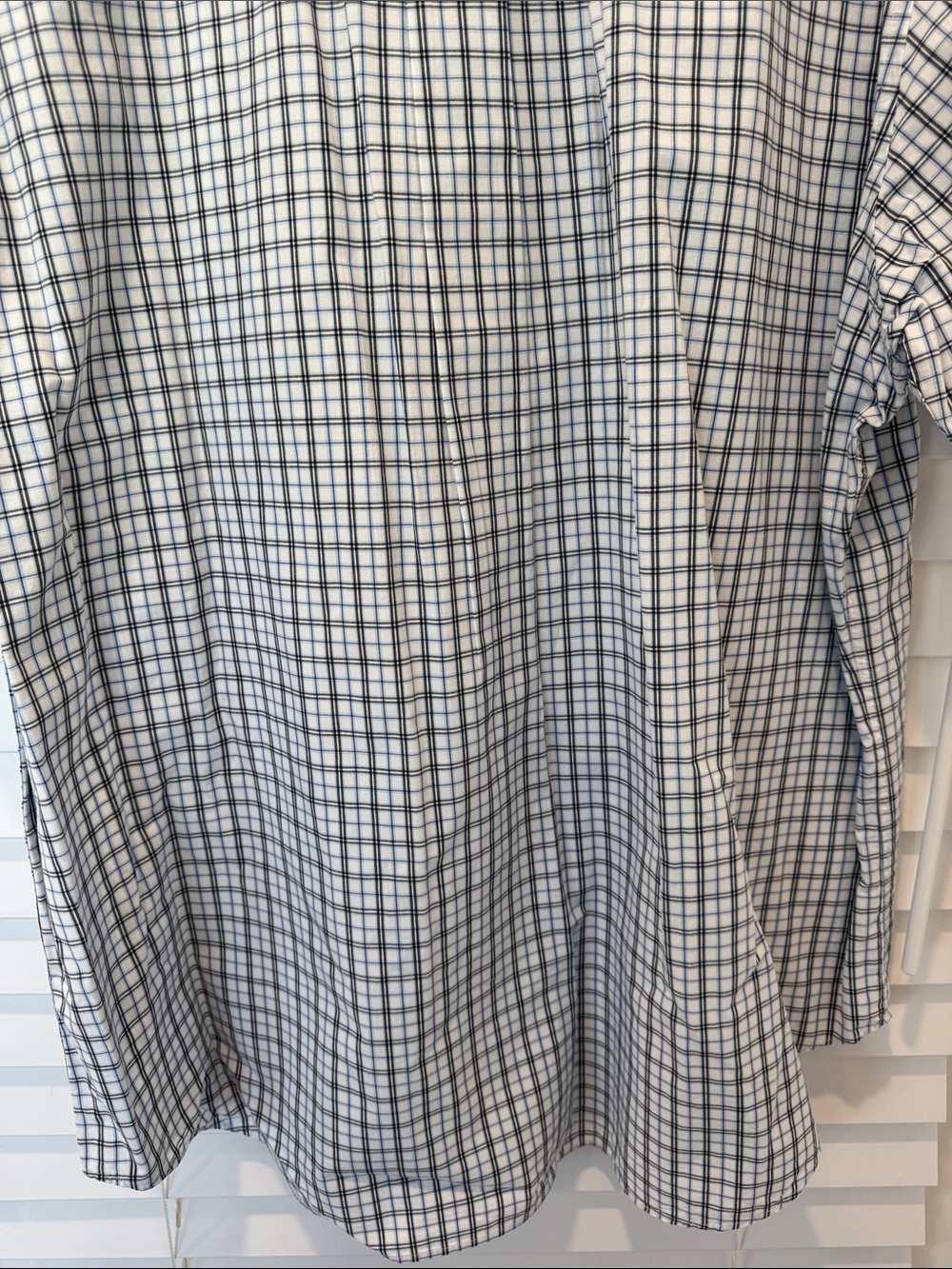 Nautica Men’s XXL Button Down Blue Plaid 100% Cotton Short Sleeve Dress Shirt - Picture 12 of 14